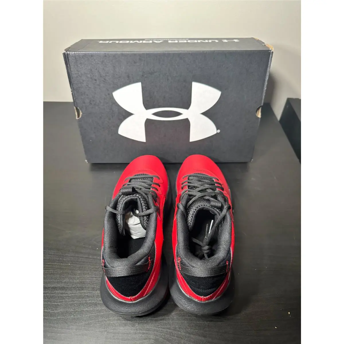 Under Armour shoes - Lockdown 6 - Lockdown - 3025616-600 - Red/Black/White (UPC: 0195253492662) 5