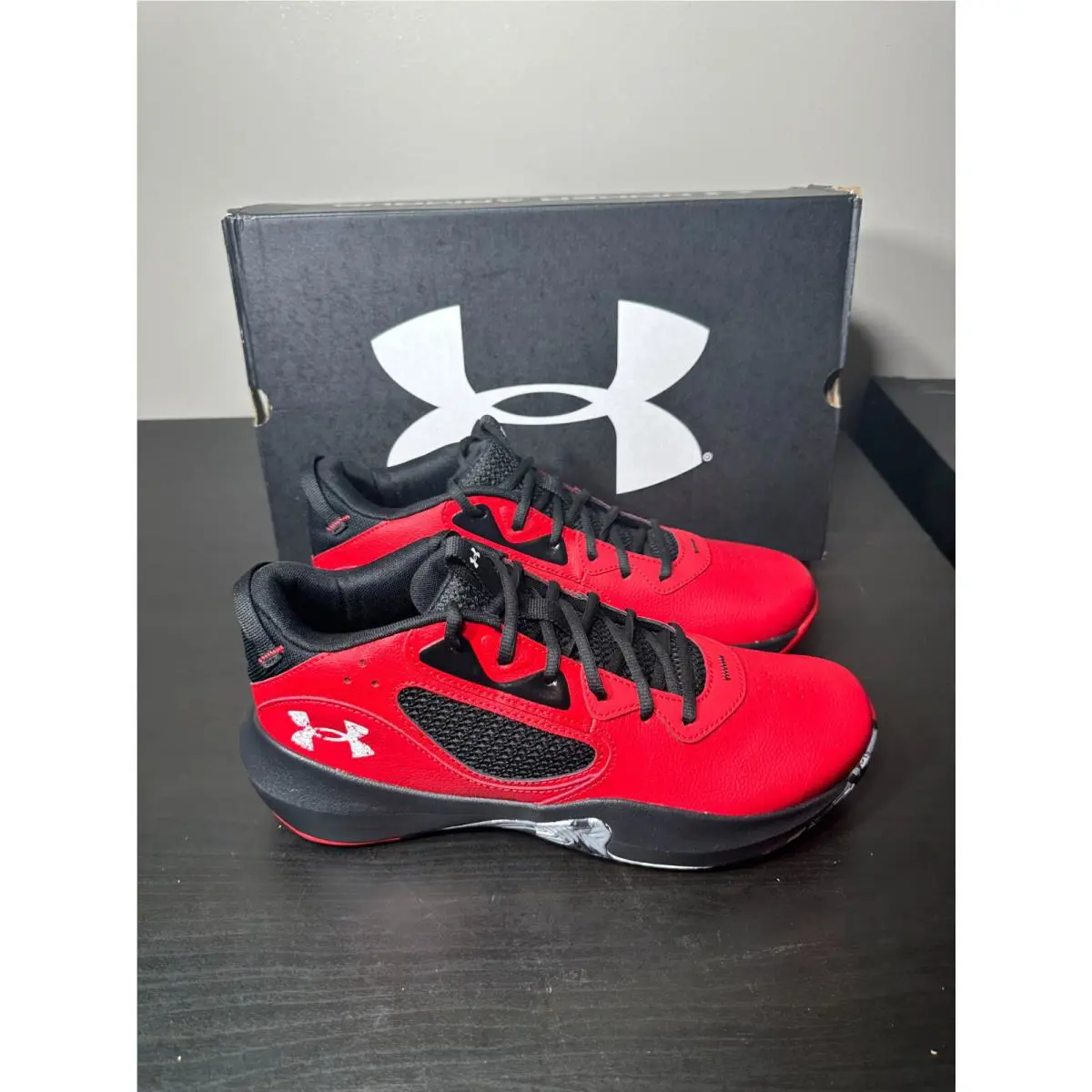 Under Armour shoes - Lockdown 6 - Lockdown - 3025616-600 - Red/Black/White (UPC: 0195253492662) 0