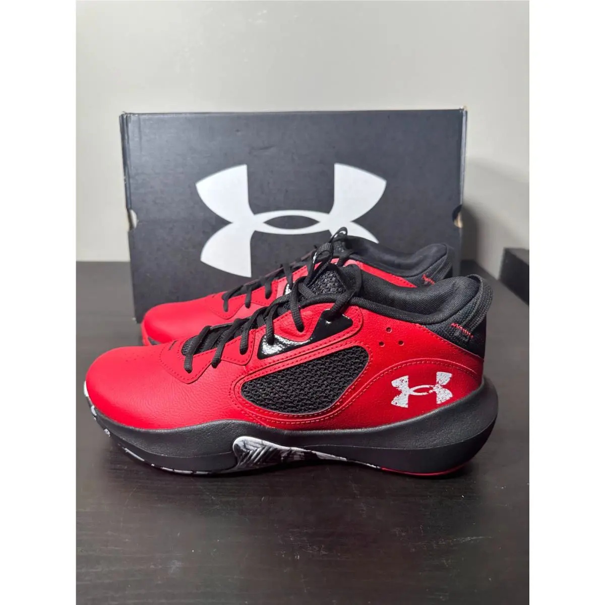 Under Armour shoes - Lockdown 6 - Lockdown - 3025616-600 - Red/Black/White (UPC: 0195253492662) 3