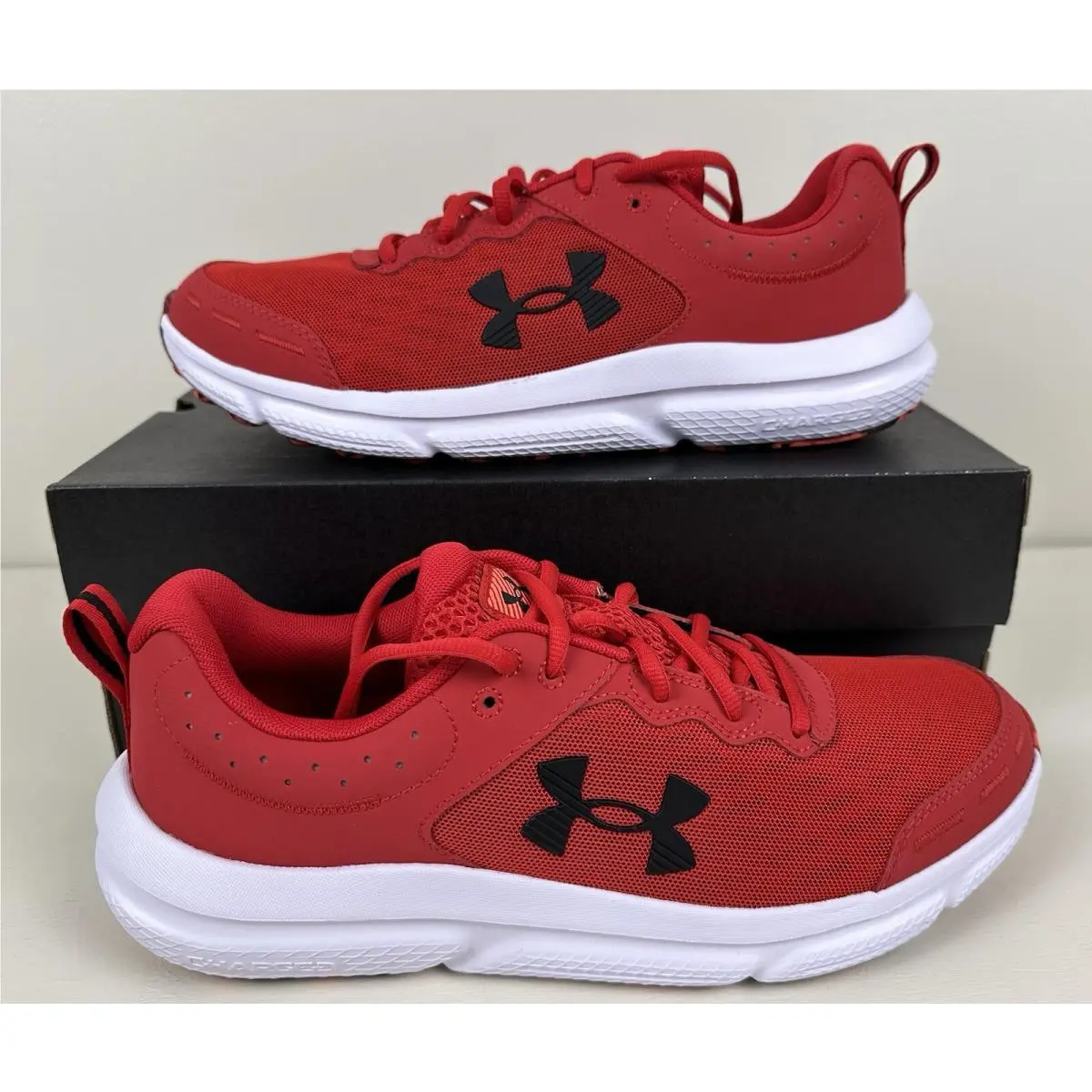 Under Armour UA Charged Assert 10 Running Training Shoes Red Men’s Size 11