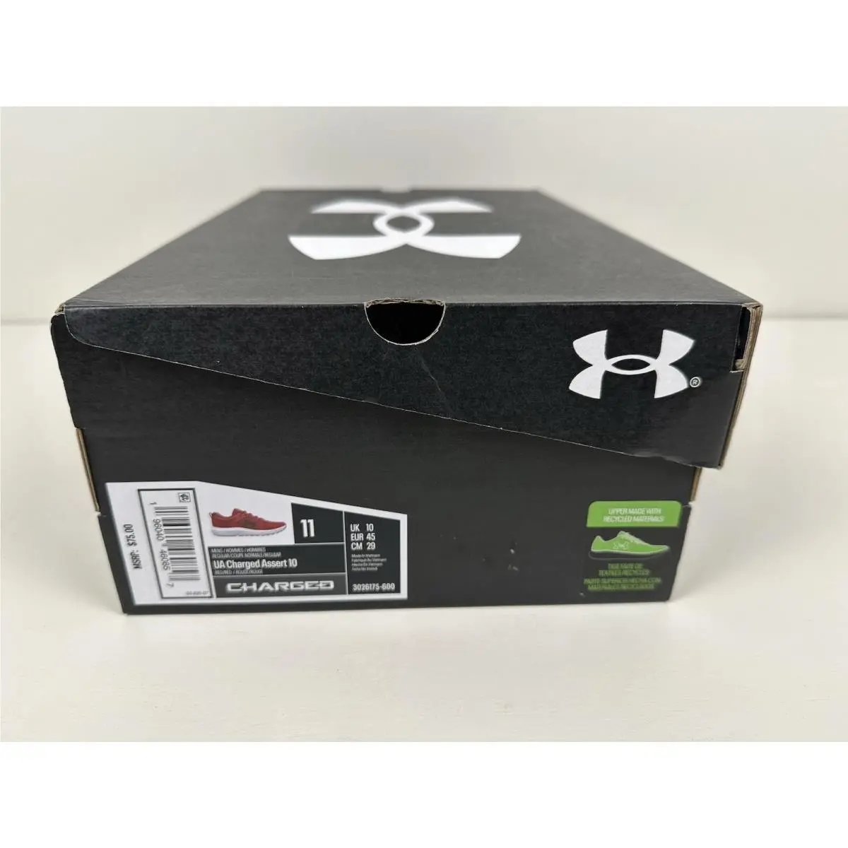 Under Armour shoes - UA Charged Assert - Charged Assert - 3026175 - Red 10