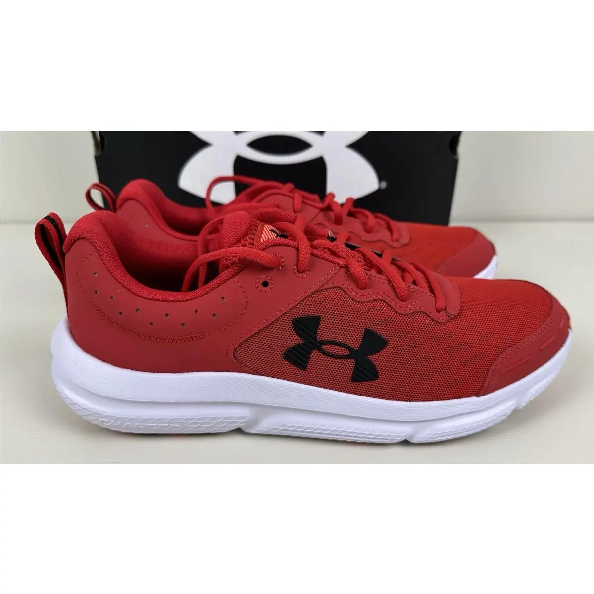 Under Armour shoes - UA Charged Assert - Charged Assert - 3026175 - Red 3