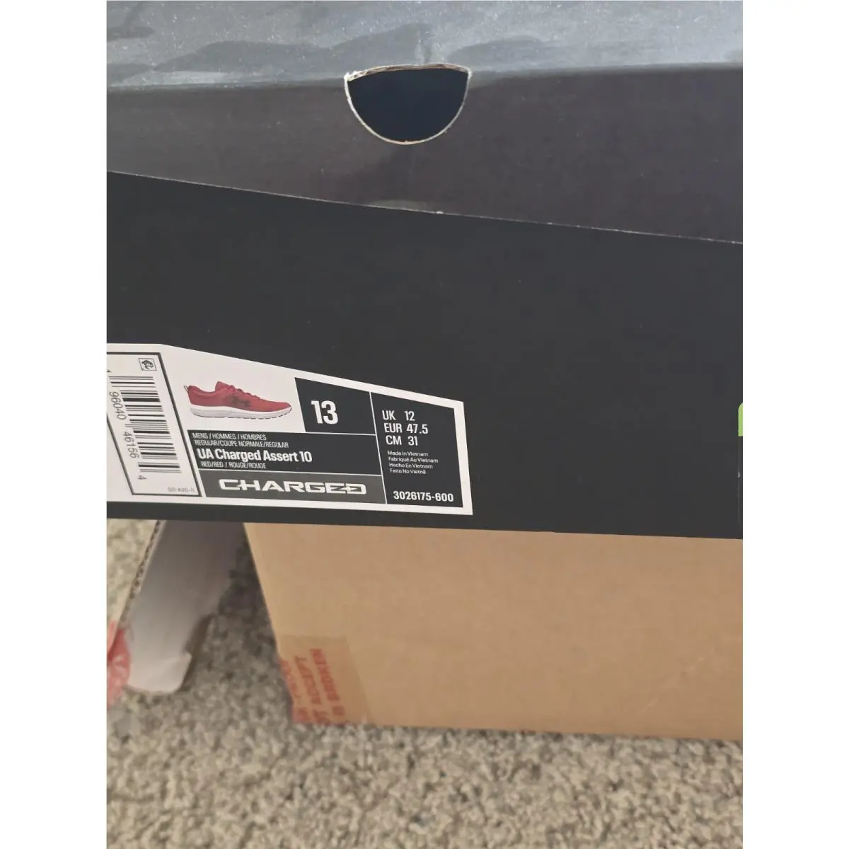 Under Armour shoes - Under Armour Charged Assert 10 - 3026175-600 - Red 0