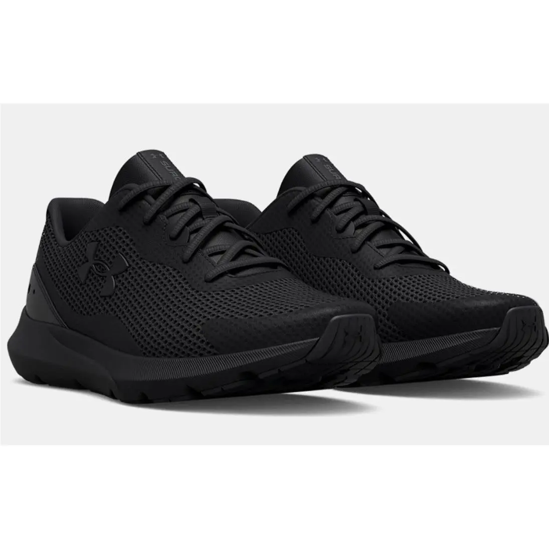 Under Armour Mens UA Surge 3 Running Shoes Cross Training Blackout Size 11.5