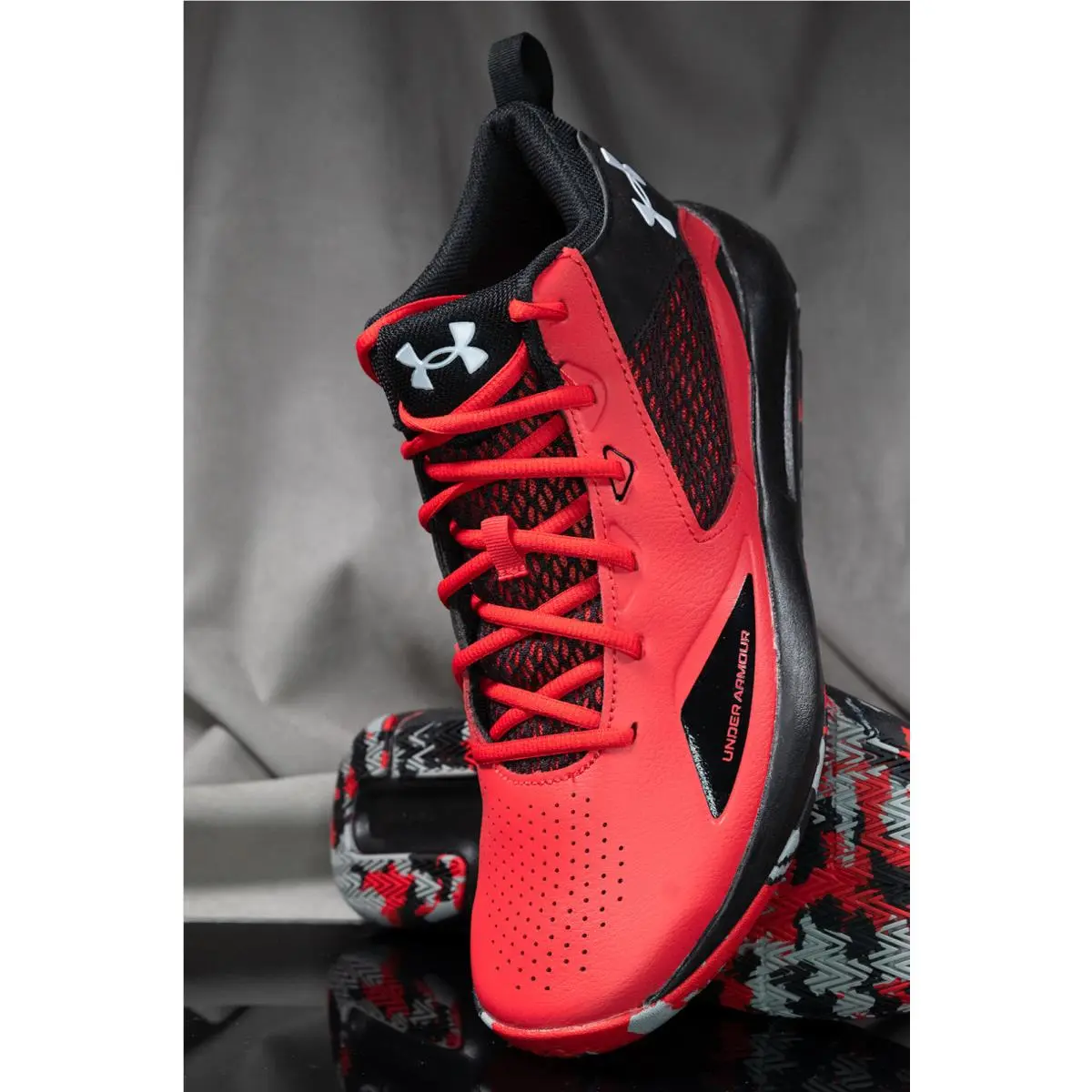 Under Armour shoes - Under Armour Lockdown - Lockdown - 3023949 - BLACK/ RED (UPC: 194512568049) 2