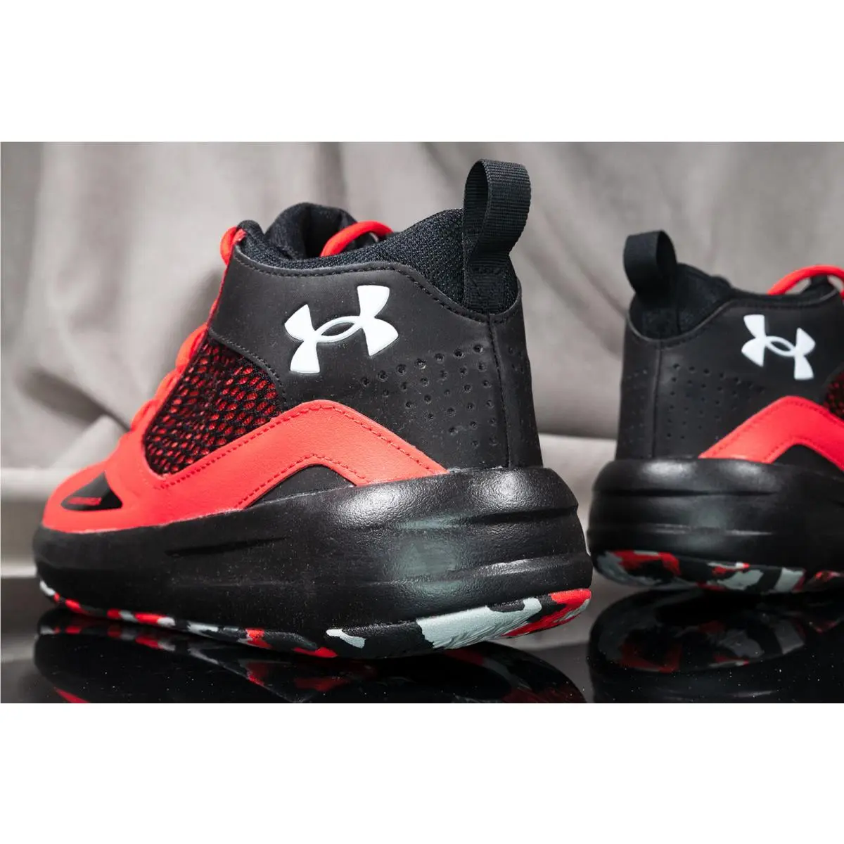 Under Armour shoes - Under Armour Lockdown - Lockdown - 3023949 - BLACK/ RED (UPC: 194512568049) 5