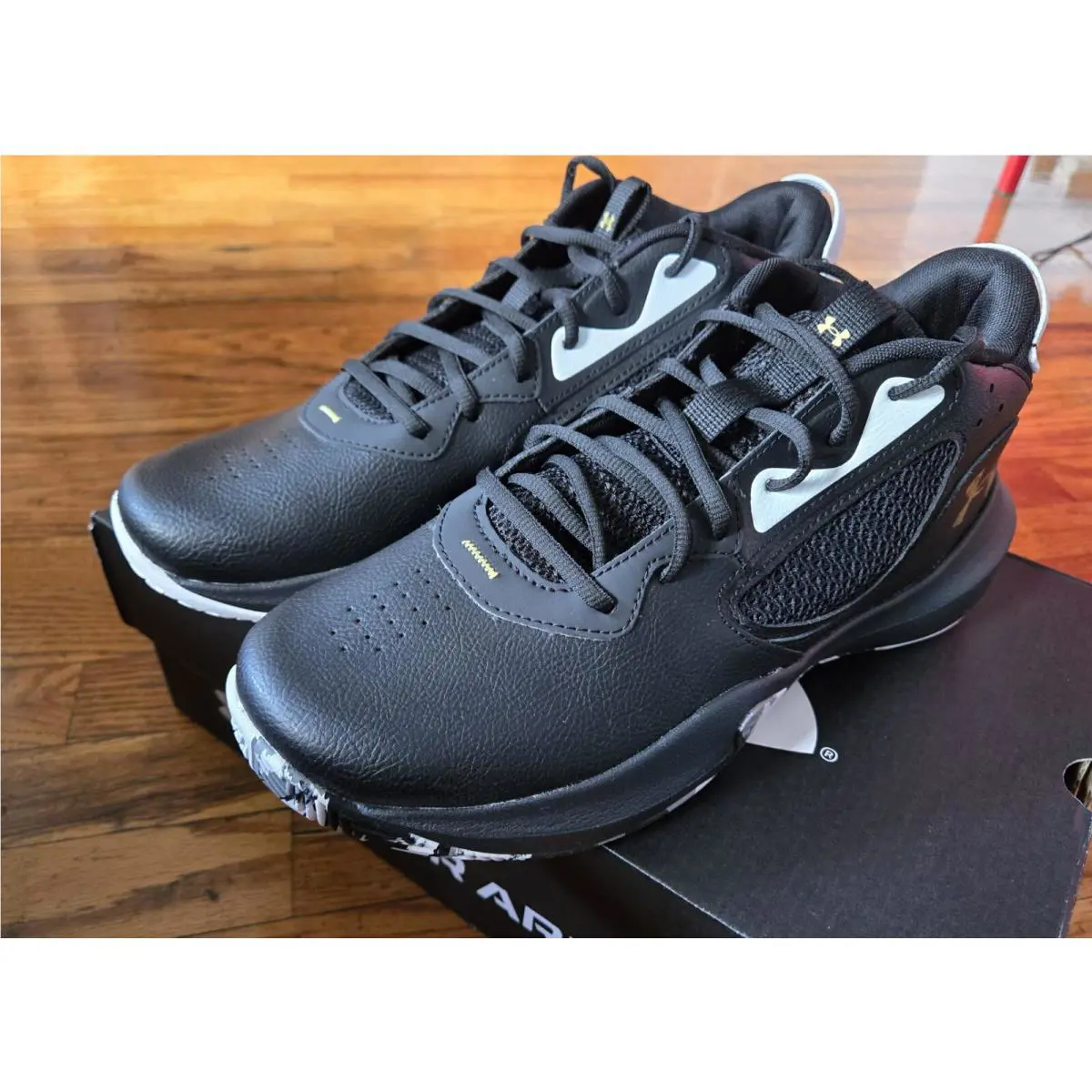 Under Armour shoes - UA Lockdown 6 Basketball Shoes - 3025616 - Black / White - 001 3