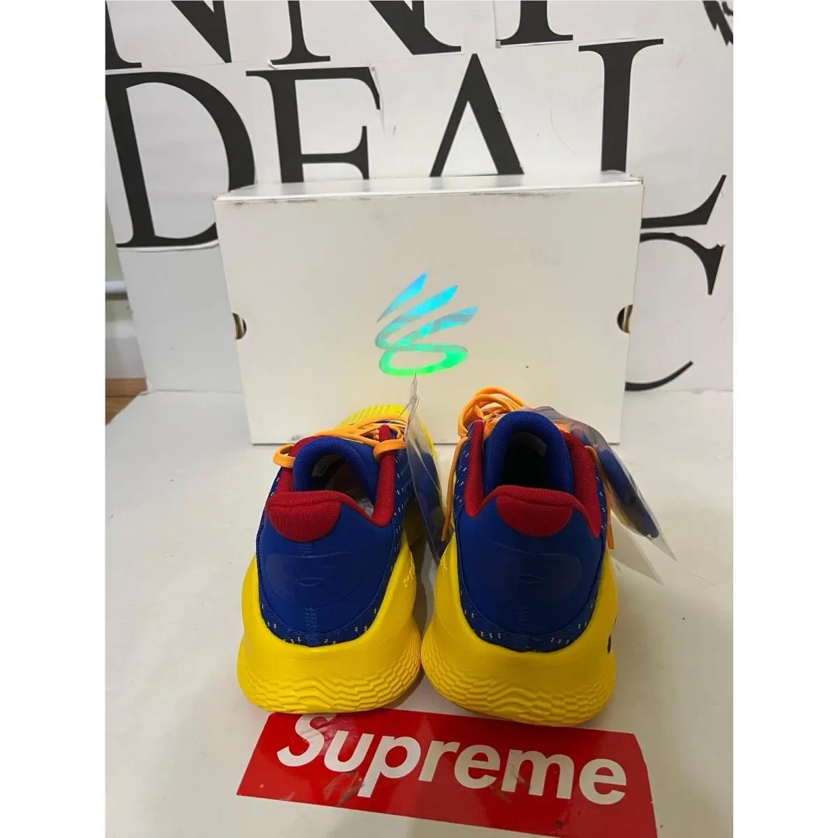 Under Armour shoes - Under Armour Curry 4 - Curry - 3026620-100 - blue/ Yellow 4