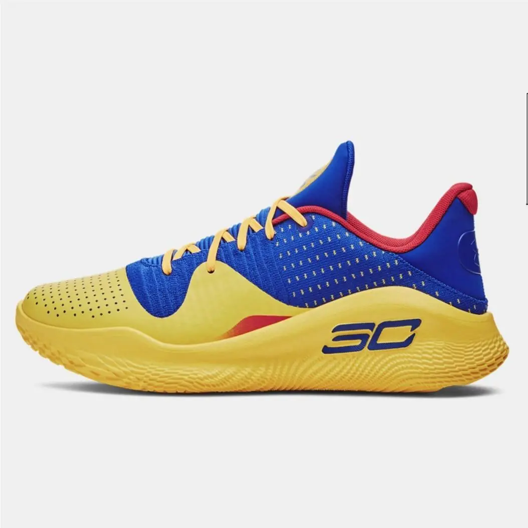 Under Armour shoes - Under Armour Curry 4 - Curry - 3026620-100 - blue/ Yellow 2