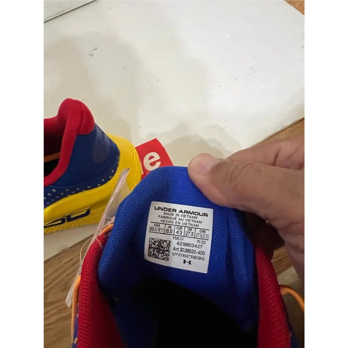 Under Armour shoes - Under Armour Curry 4 - Curry - 3026620-100 - blue/ Yellow 2