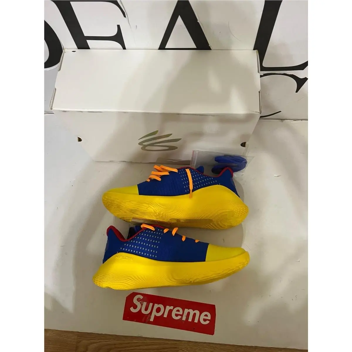Under Armour shoes - Under Armour Curry 4 - Curry - 3026620-100 - blue/ Yellow 6