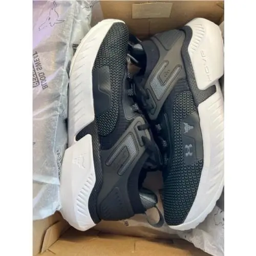 Under Armour Womens UA W Project Rock 5 Black/white Size 9.5