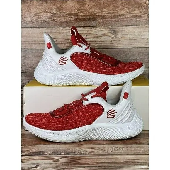 Men`s Under Armour Team Curry 9 Basketball Shoes Size 13 Red 3025631-100