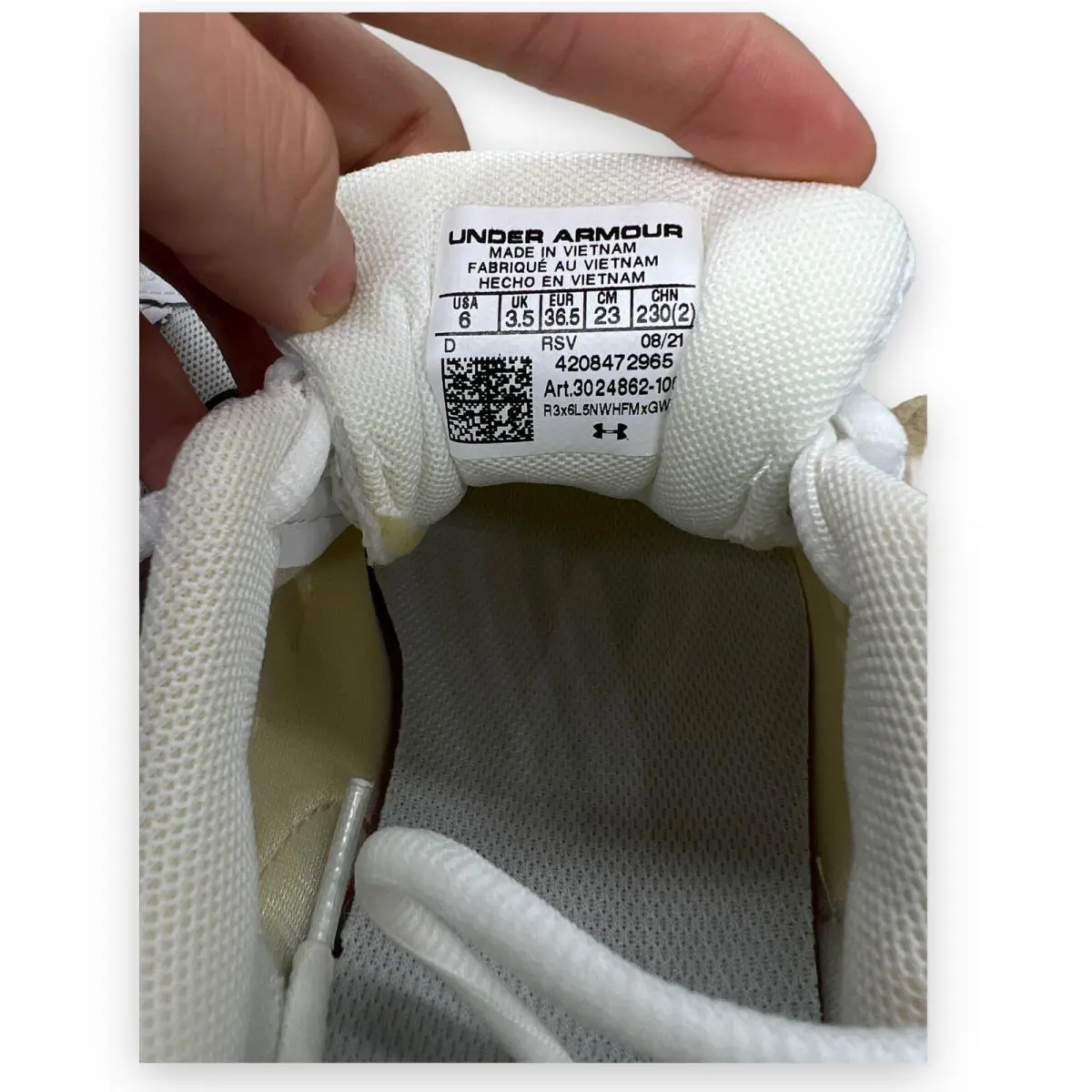 Under Armour shoes - Under Armour Charged Assert - Charged Assert - 3024862-100 - White 6