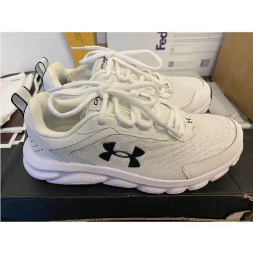 Under Armour shoes - Under Armour Charged Assert 9 - 3024591-101 - White 4