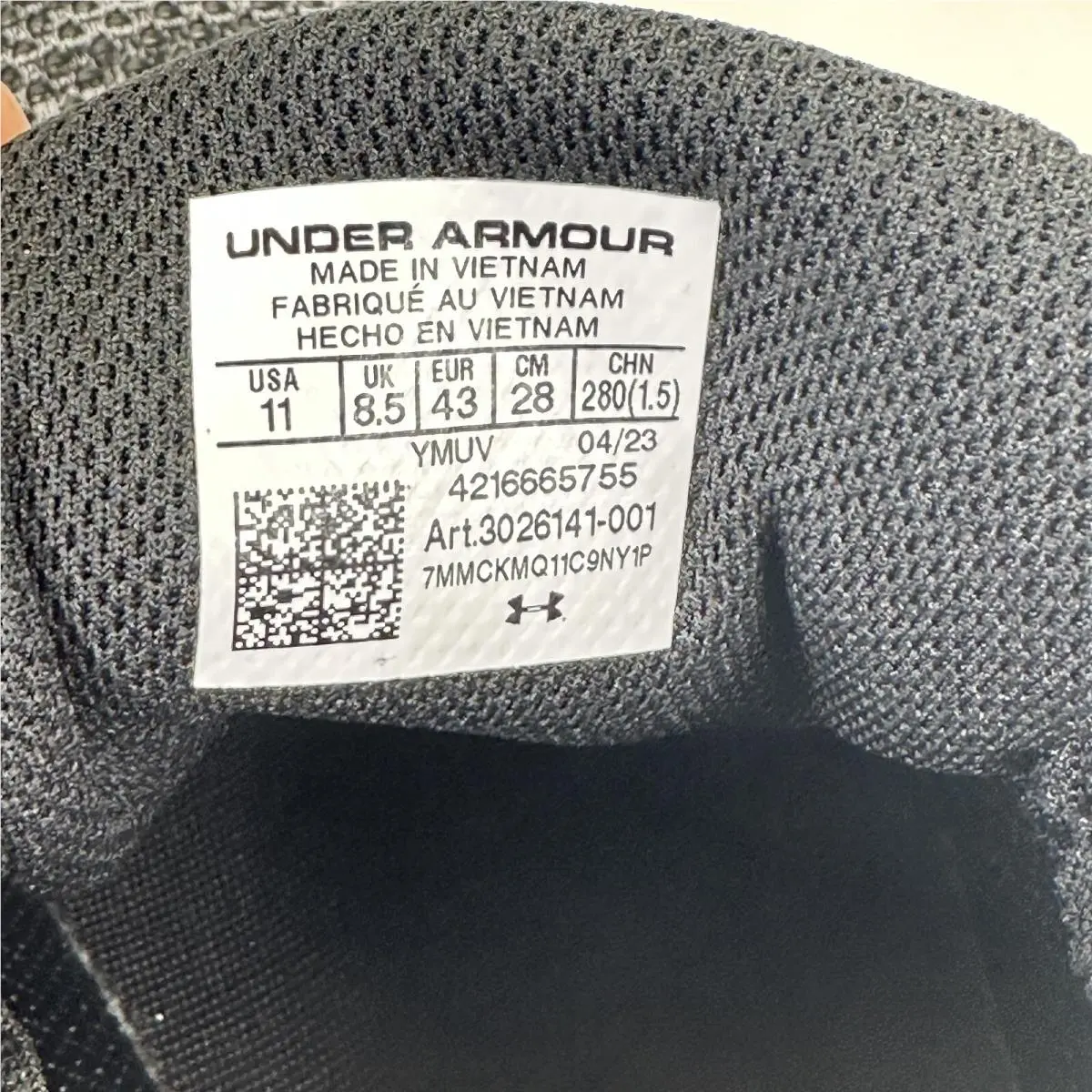 Under Armour shoes - 3026141001 - 3026141-001 - Black 13