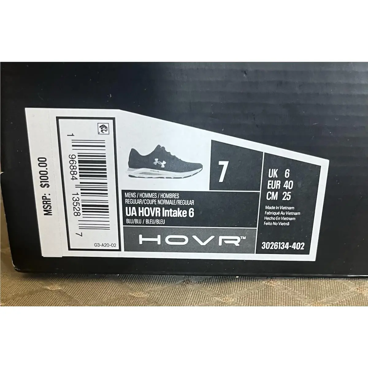 Under Armour shoes - HOVR Intake 6 - HOVR Intake - 3026134-402 - Blue (UPC: 196884135287) 5