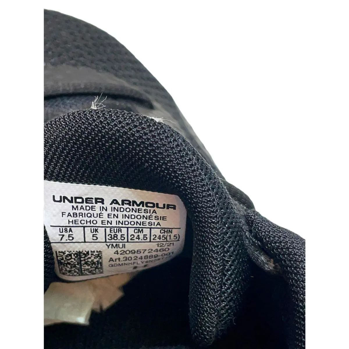 Under Armour shoes - Under Armour Charged Pursuit - Charged Pursuit - 3024889-001 - Black (UPC: 195252313388) 7