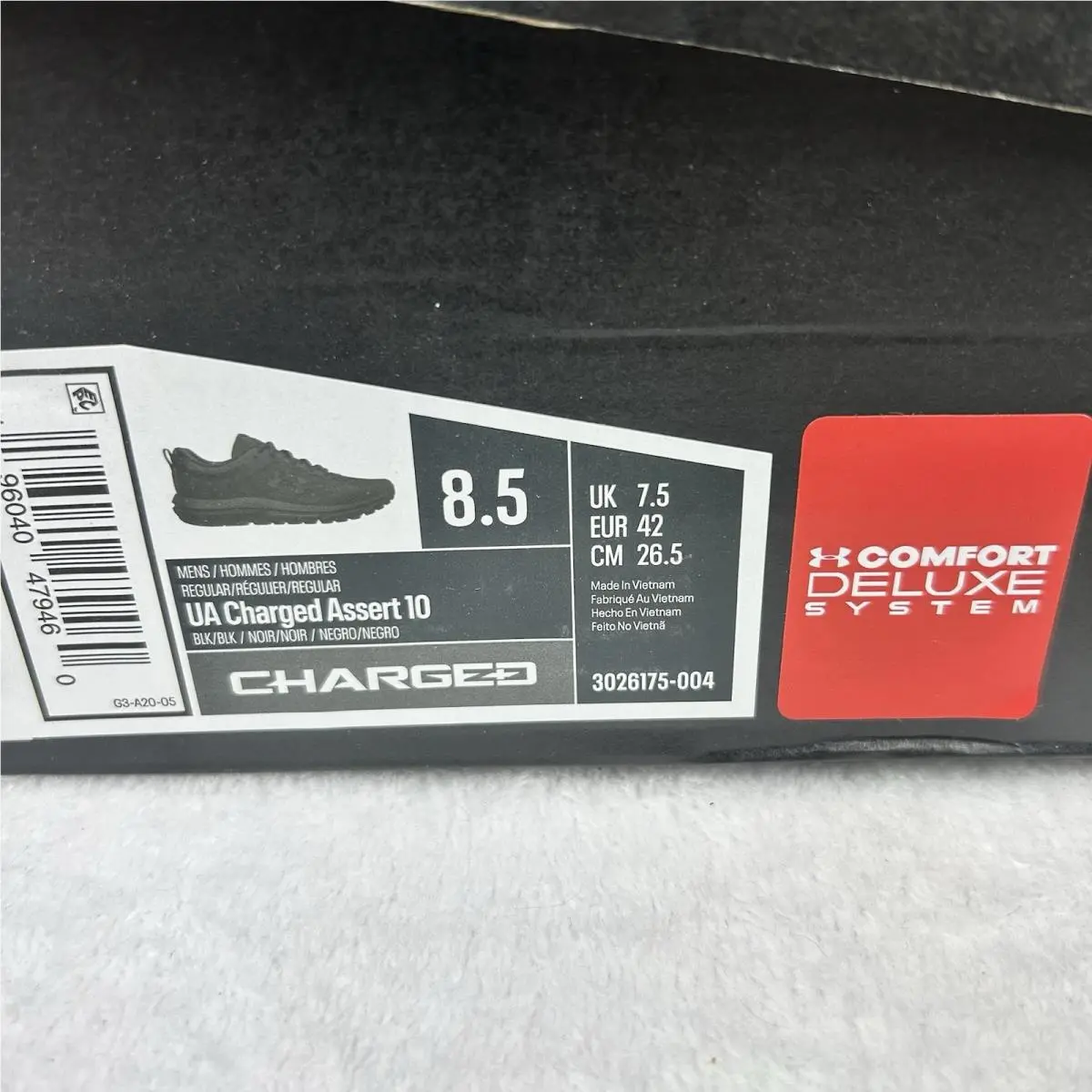 Under Armour shoes - Under Armour Charged Assert 10 - 3026175-004 - Black (UPC: 0196040479460) 13