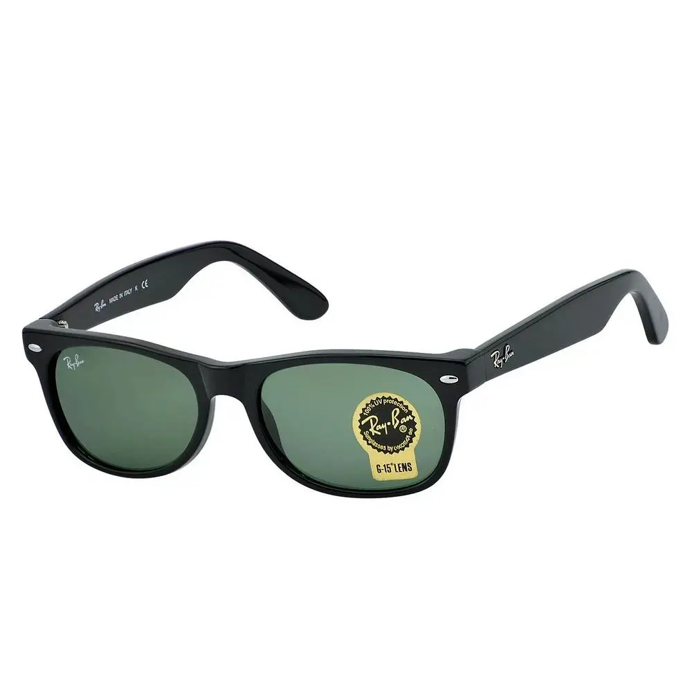 Ray-ban RB2132 Wayfarer Classic Black Frame Green Lens 55mm Unisex