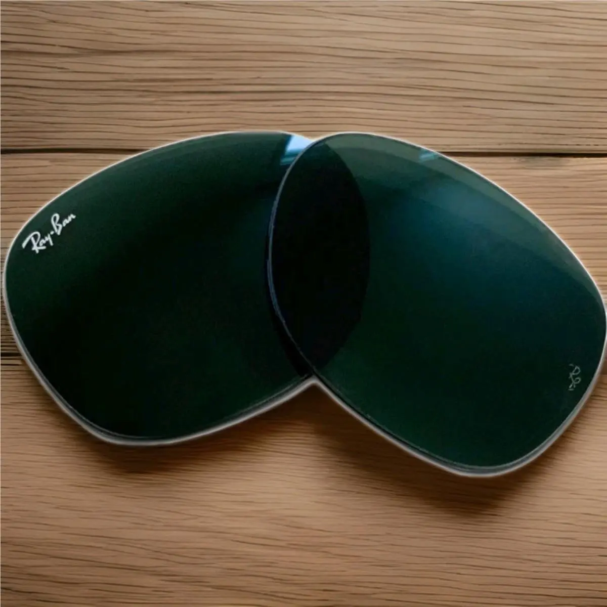 Ray-ban RB2132 Wayfarer 55mm Replacement Lenses Crystal Green - Care Kit by Ray-Ban