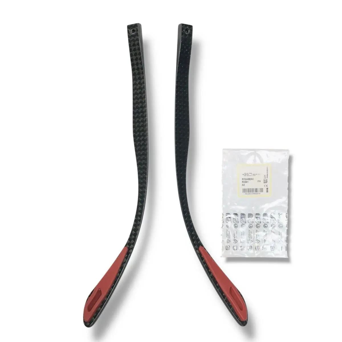 Ray Ban RX6480M Eyeglasses Carbon Fibre Ferrari Black/ Red Temples