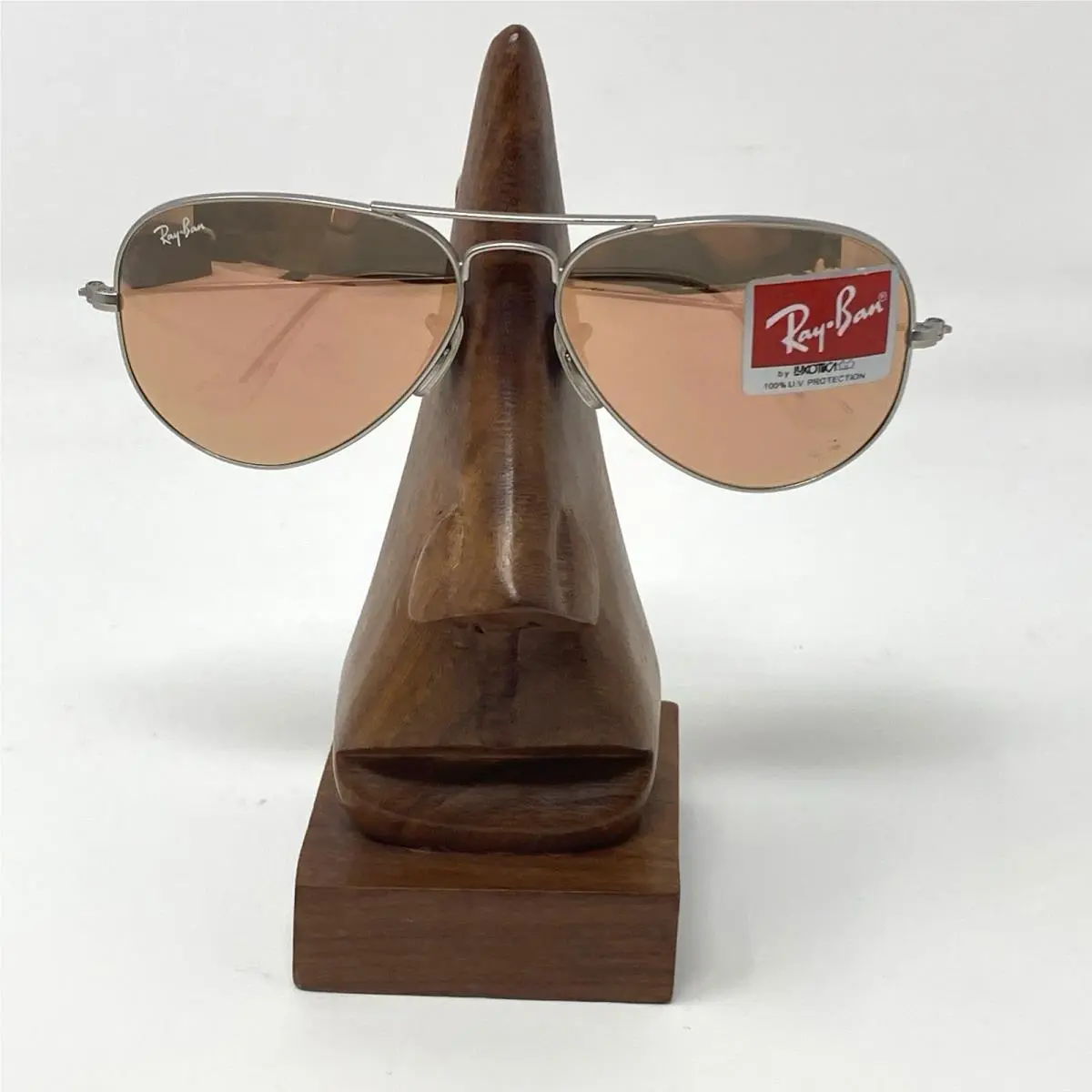 Ray-ban Unisex Sunglasses RB 3025 Aviator Large Metal Pink Mirrored Lens
