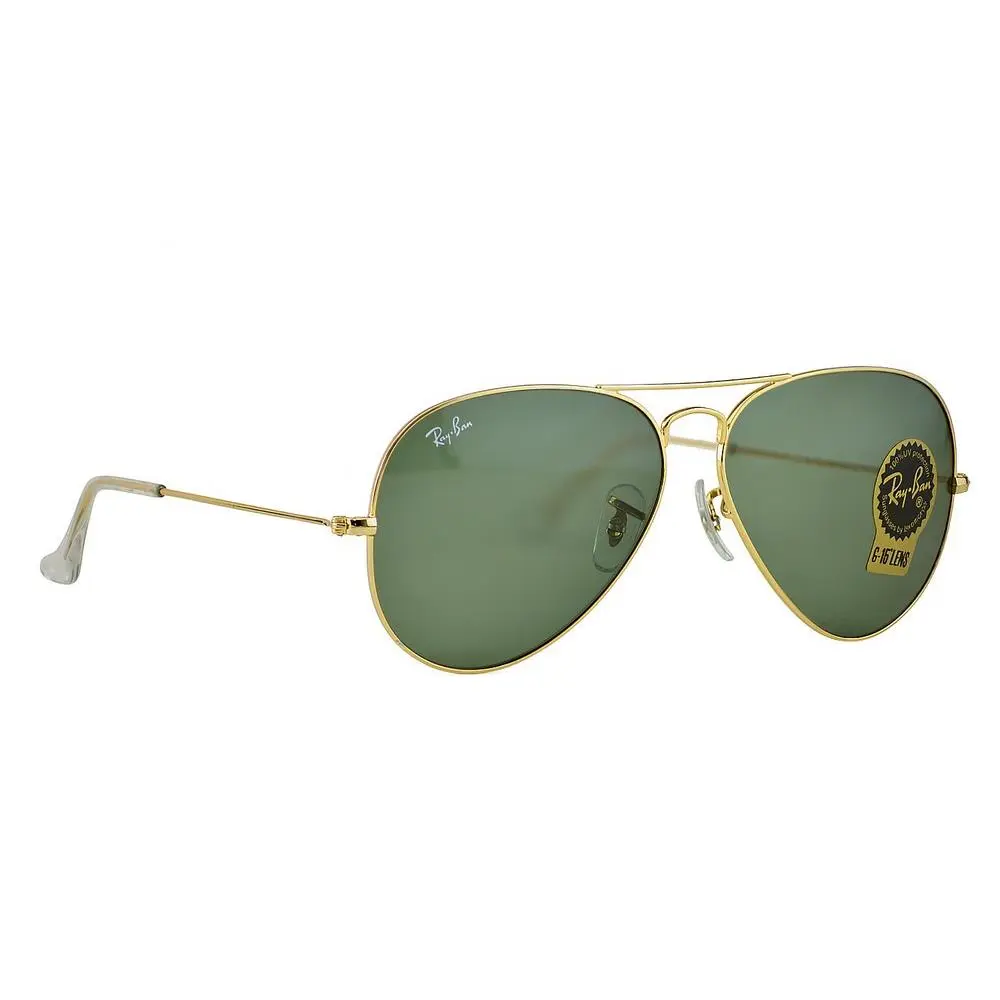 Ray-ban Sunglasses RB3025 Aviator Classic Gold Frame Green Lens 58mm Unisex