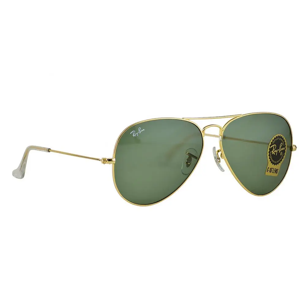 Ray-ban Sunglasses RB3025 Aviator Classic Gold Frame Green Lens 58mm Unisex