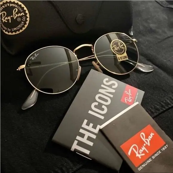 Ray-ban RB3447 Round Metal Green G15 Sunglasses