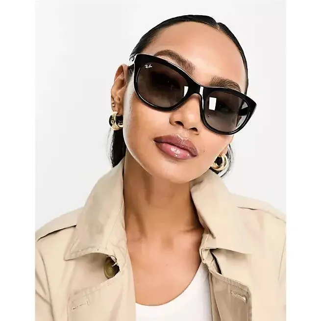 Ray Ban Black/grey Gradient RB4216 601/11 56 Sunglasses