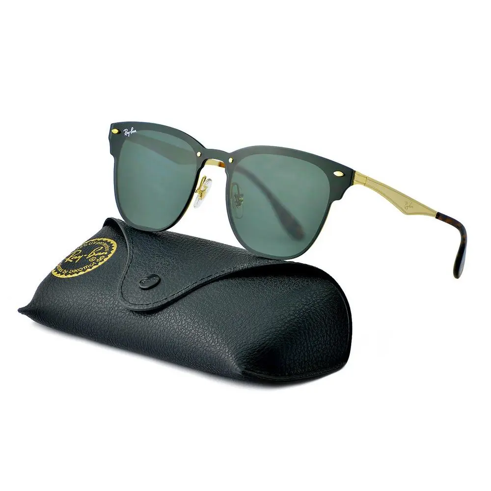 Ray-ban Sunglasses RB3576N Blaze Clubmaster Gold Frame Green Classic Lens 47mm by Ray-Ban