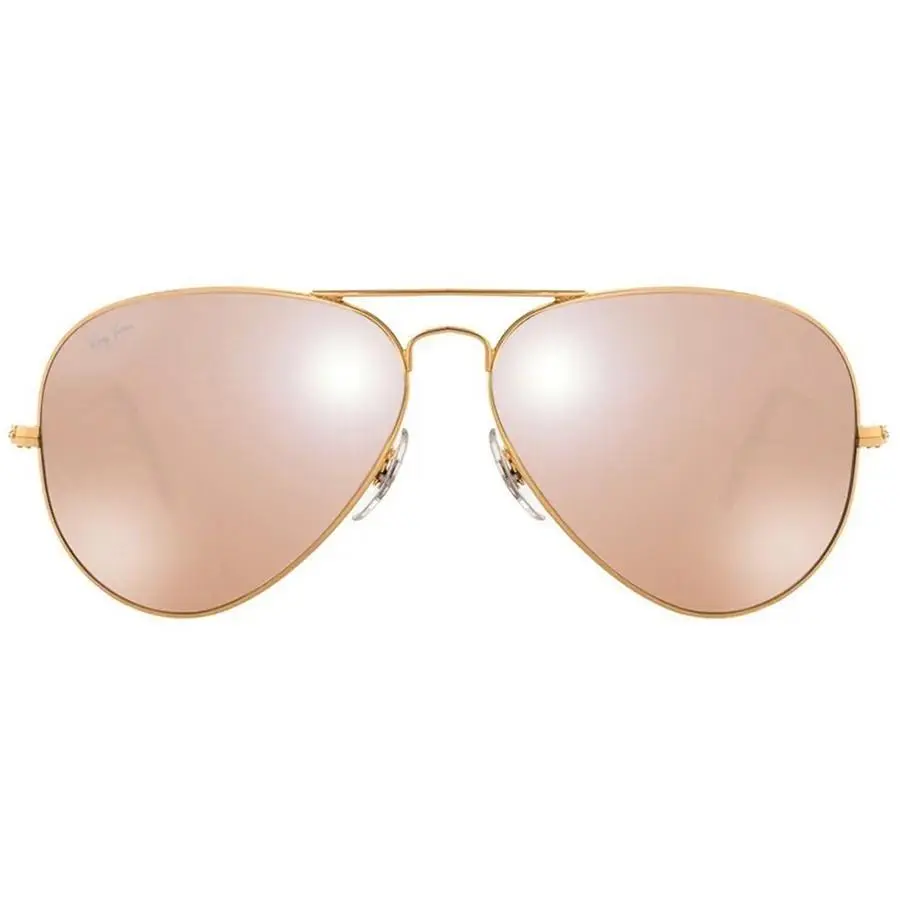 Ray-ban RB3025 001/3E Polished Gold Aviator Gradient Silver Pink 58-14 - Frame: Gold, Lens: Pink