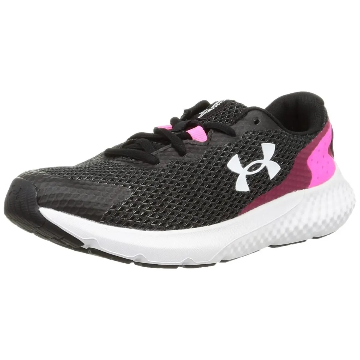 Under Armour Women`s Charged Rogue 3 004 Black/pink Punk/white 9.5
