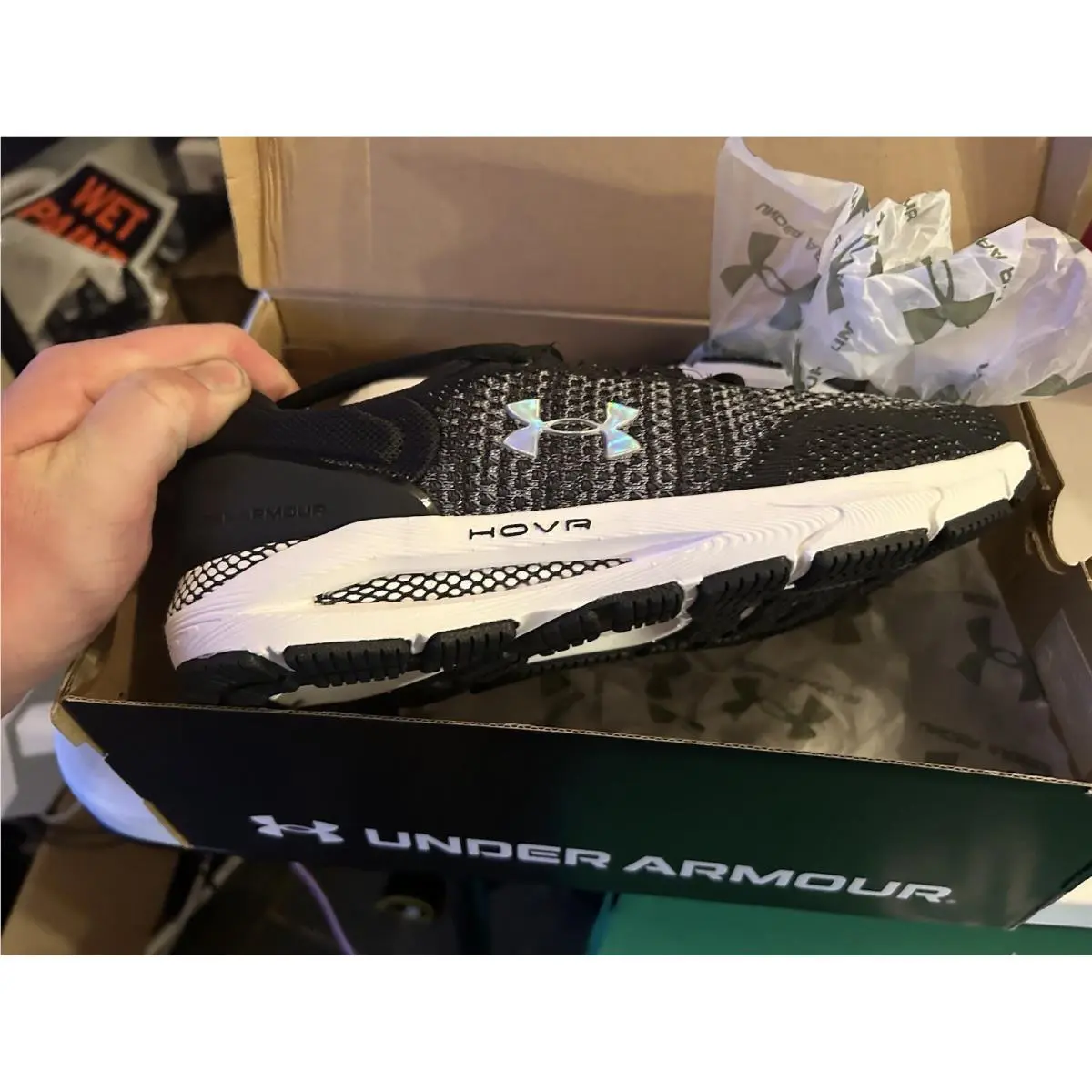 Under Armour shoes - HOVR Intake 6 - HOVR Intake - 3026134-001 - Black/White (UPC: 0196039886569) 0