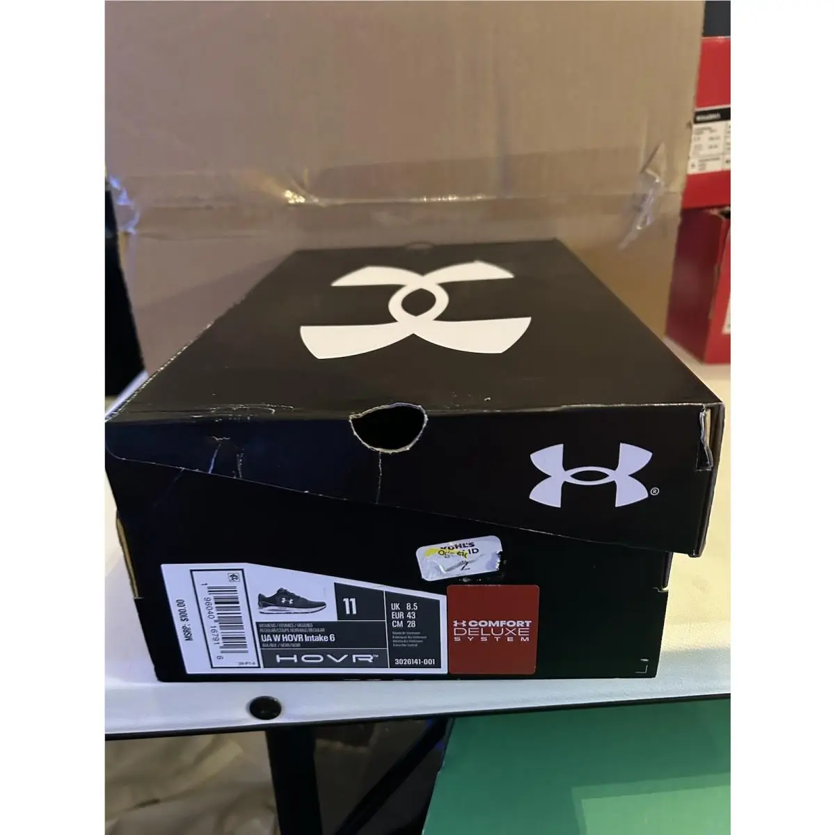 Under Armour shoes - HOVR Intake 6 - HOVR Intake - 3026134-001 - Black/White (UPC: 0196039886569) 1