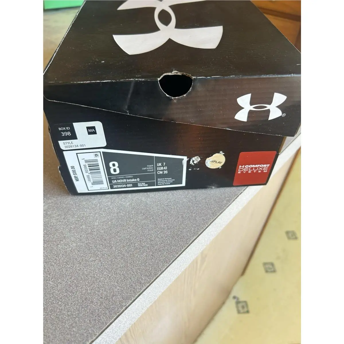 Under Armour shoes - Under Armour HOVR Intake 6 - 3026134-001 - Black (UPC: 196039886811) 3