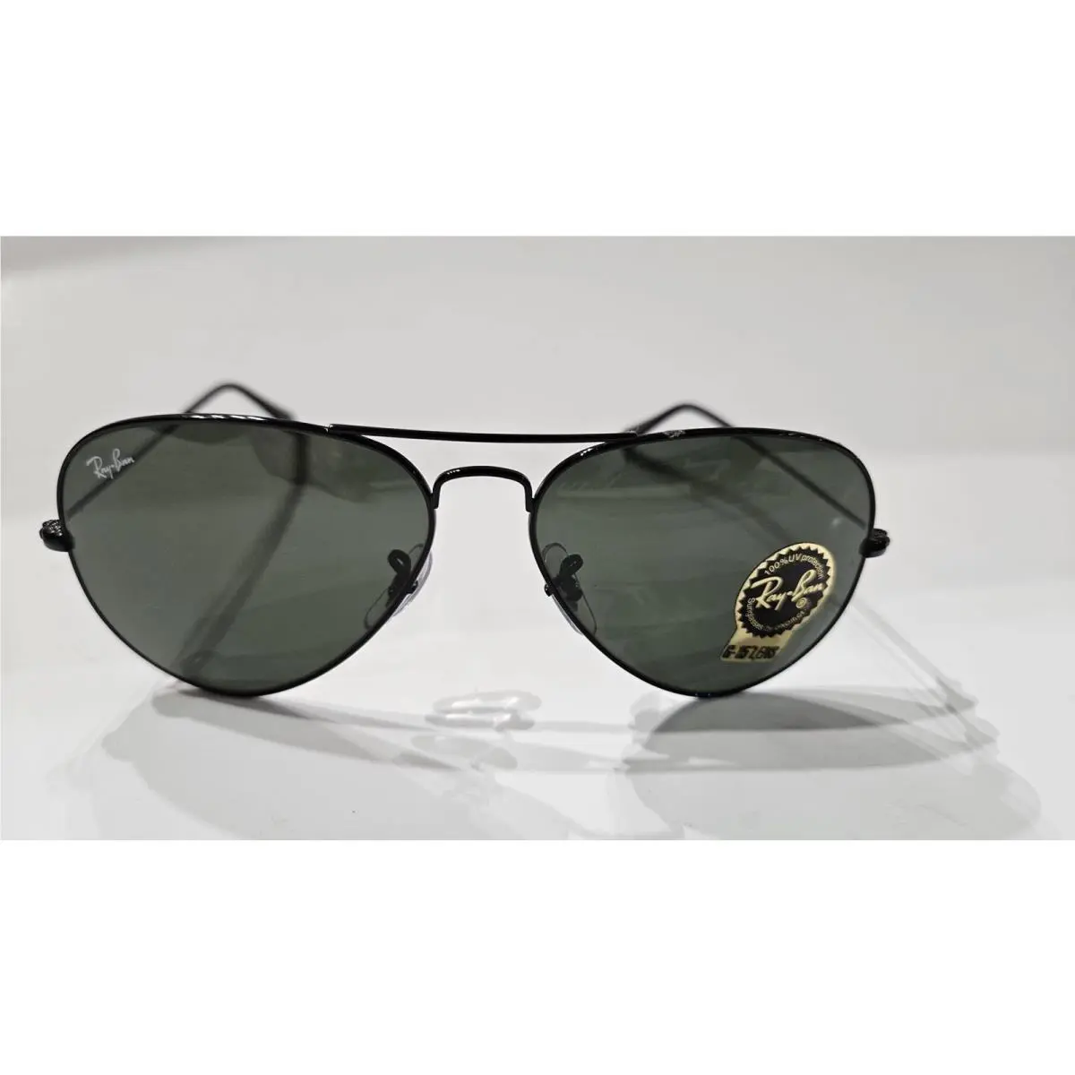 Ray-ban Aviator Classic RB3025 Black Frame Metal Sunglasses by Ray-Ban