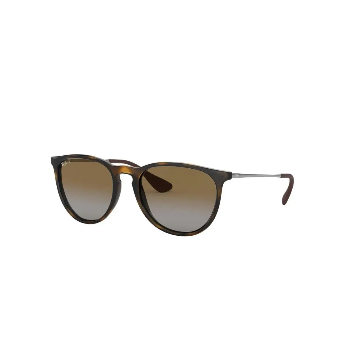 Ray-ban RB4171 Erika Round Dark Brown Light Havana Sunglasses Made In Thailand
