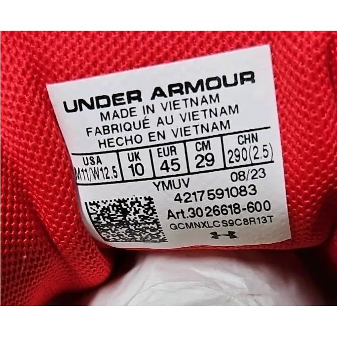 Under Armour shoes - Under Armour Curry Flow - Curry Flow - 3026618 600 - Red (UPC: 196884538033) 12