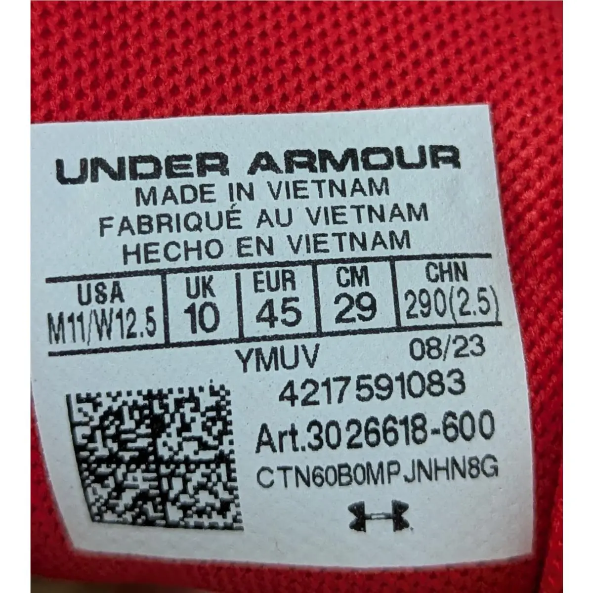Under Armour shoes - Under Armour Curry 11 - Curry - 3026618-600 - Red (UPC: 196884538033) 7