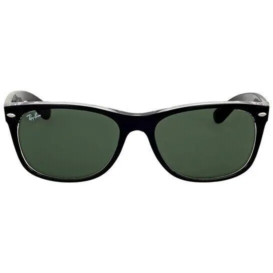 Ray-ban Wayfarer Classic RB2132 622/58 55-18 Black Frame Green Lens - Frame: Black, Lens: Green