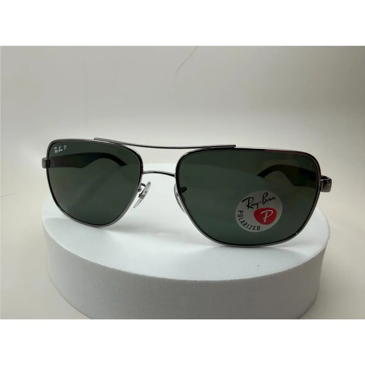 Rayban RB3483 Sunglasses Color 004/58 Gunmetal with Polarized Green Lens
