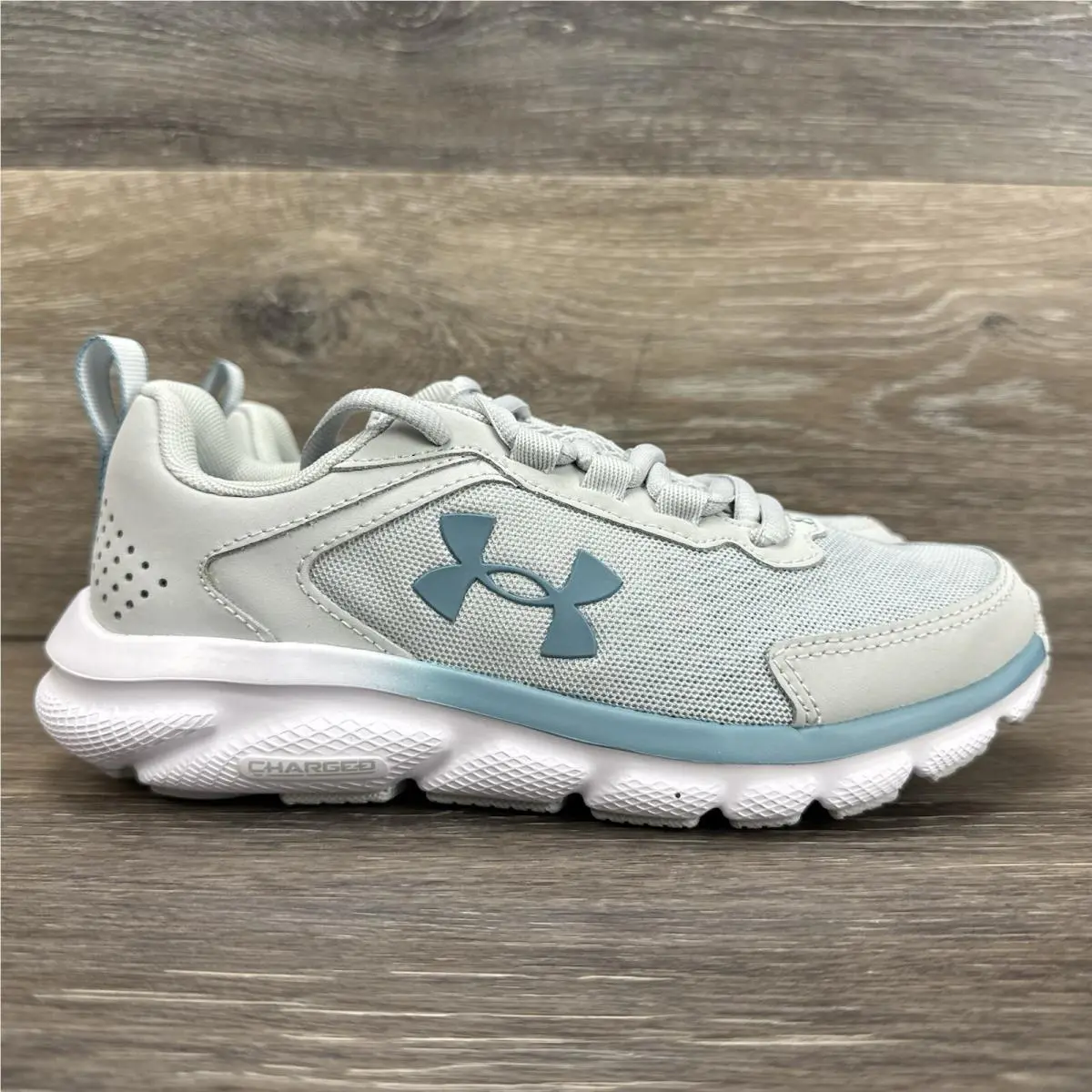 Under Armour Womens Charged Assert 9 Running Shoes Size 5 Grey Gym Training - Gray