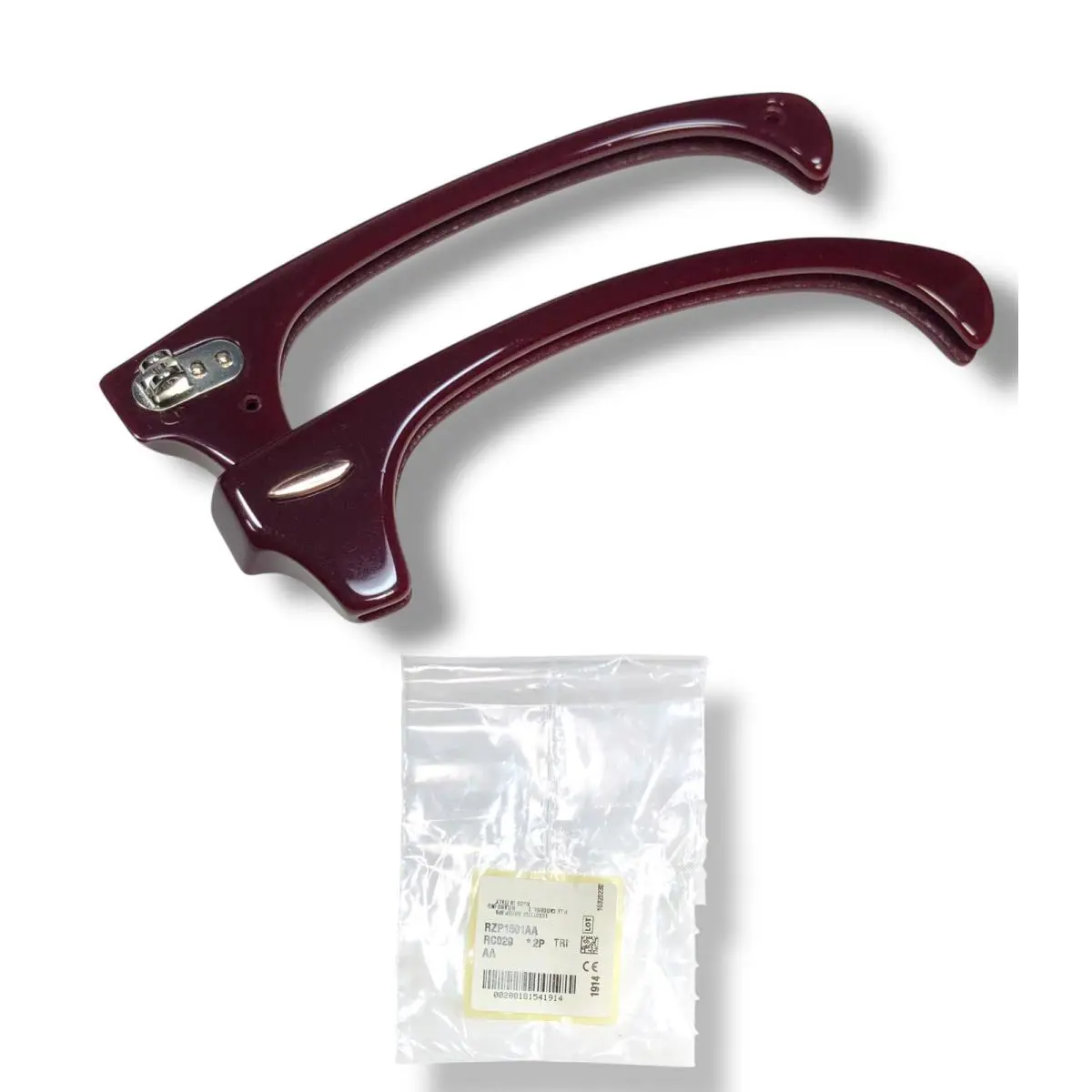 Ray Ban RB3016 Clubmaster Chromance Burgundy Front Plastic Browbar 49-21mm - Burgundy