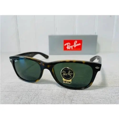 Ray-ban New Wayfarer Rayban RB2132 902L Wayfarer Tortoise Frame w Crystal Green 55mm Suns