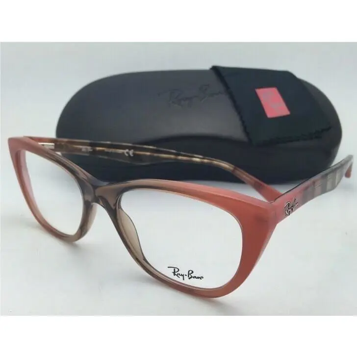 Ray-ban Eyeglasses/frames RB 5322 5487 53-18 Fade Brown Coral /peach Cat-eye