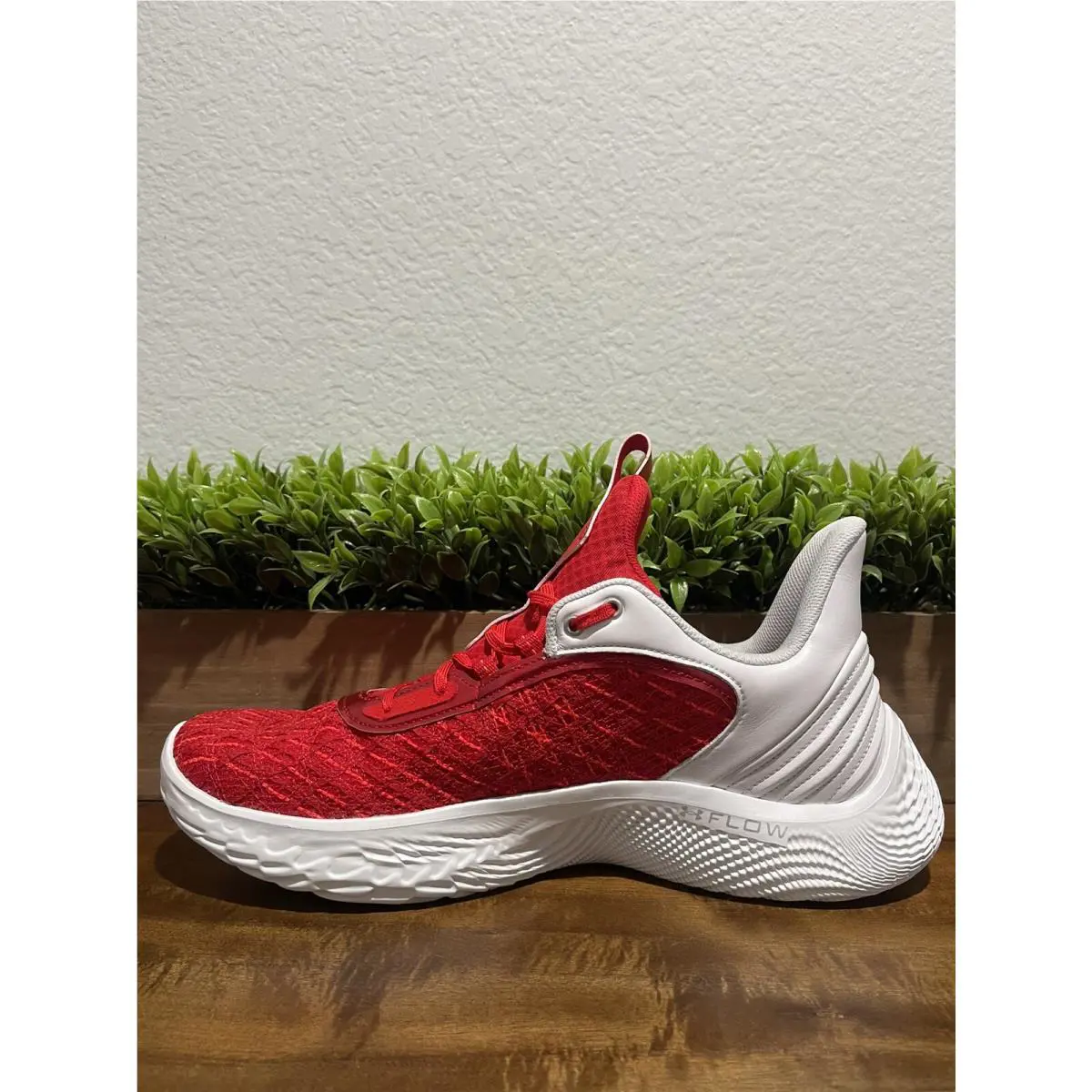 Under Armour shoes - Under Armour Curry Flow 9 - 3025631001 - Red (UPC: 0196039308665) 6