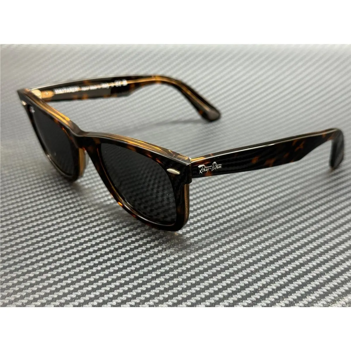 Ray Ban RB2140 1292B1 Havana on Transparent Brown 50 mm Unisex Sunglasses by Ray-Ban