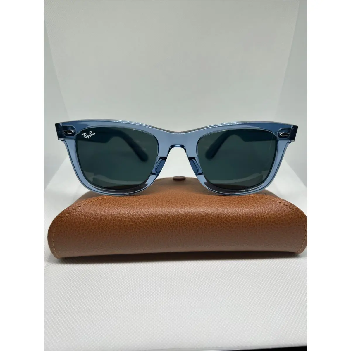 Ray Ban Classic Wayfarer RB 2140 658756 Transpareny Blue W/blue 50mm by Ray-Ban